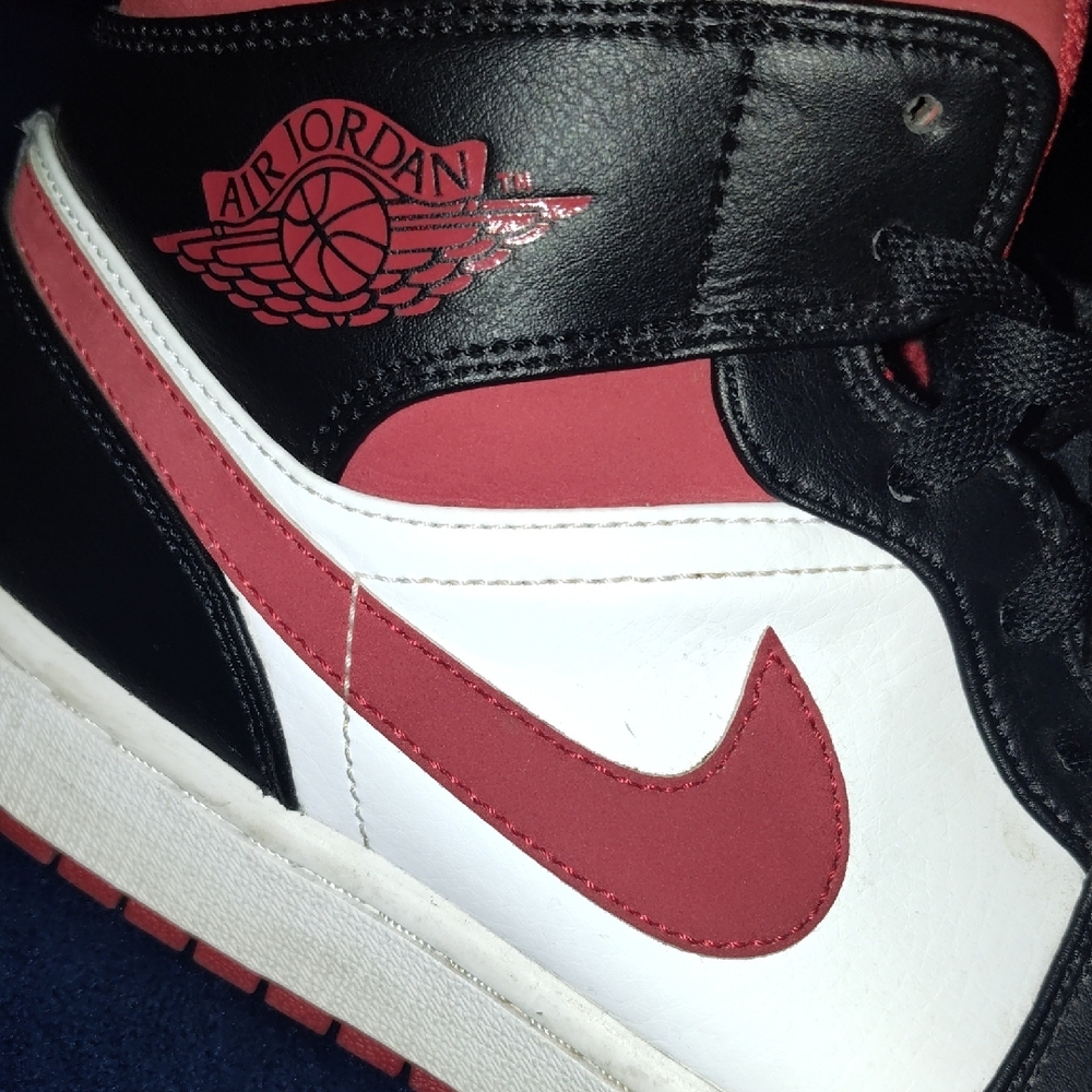 Jordan Black and Red Athletic Sneakers - Picture 2 of 6